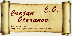 Cvejan Otoranov vizit kartica